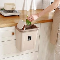 접이캡 냄새방지 슬라이드 쓰레기통 2단, ⊙제품_화이트⊙