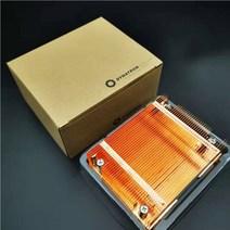 공랭 cpu 램 쿨러 케이스 쿨링팬 팬허브 인텔 LGA 2011 2066 X79 직사각형 좁은 워크 스테이션 산업용 냉각 T318 1U 서버 라디터 구리 방열판, 단일옵션