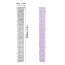 다이컷틀 종이 찢는 눈금자 금속 절단 다이 데크 가장자리 불규칙한 DIY 스크랩북 공예 카드 2022, 2.2