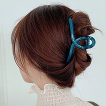유광 롤스 올림머리 집게핀 꼬임 올림머리 반머리 반묶음 똥머리 명품 고급 긴머리 헤어핀