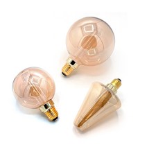 LED 에디슨 전구 스모키 인테리어 디밍용 램프 볼구 원뿔형, 2)125 볼구형 3W 전구색