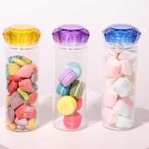 크리스탈 트라이탄보틀 3세트 3P 워터 투명 휴대용 물병 물통, 500ml, (노랑+보라+파랑)