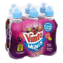 Vimto 빔토 무가당 스포츠 캡 미니 음료 주스 No Added Sugar Sportscap 250ml 6병, 1세트