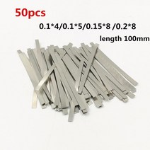 스풋 용접기 휴대용레이저 어스집게 휴대용산소 초음파 스포트 50pcs 니켈 도금 강철 스트립 니켈 플레이트 스트랩 스트립 시트 18650 배터리 용접 기계, 0.12x8x100mm