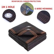 차량용 어닝 그늘막 두꺼운 12 핀 90% 음영 비율 자외선 방지 HDPE 검은 색 그물 야외 퍼걸러 자동차 차고, 01 black_05 3x3m