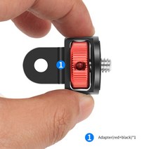 액션캠 소형 자전거 오토바이 카메라 블랙박스 insta360용 x2 r 미니 삼각대 어댑터 14quot 나사 2 in 1 퀵 릴리스 베이스 cnc 10 9 8 7 5 4k 액션, 회전 가능한 빨간색, 다이빙 및 스노클링