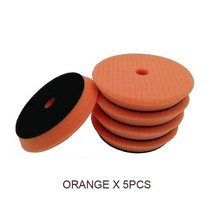 폴리셔 광택기 자동차 디스크 인치 자동 폴란드어 패드 바디, 6.Orange x5pcs - 6lnch Backer