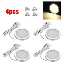 인테리어 조명 보트 캠핑 트레일러 LED 스포트 라이트 밴 캠퍼 캐러밴 모터홈 12V 캠핑용 4 개, [02] 6000K White