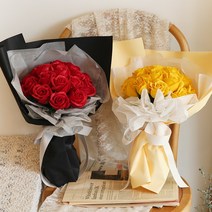 비누꽃 장미꽃다발 (20송이) [5color], 옐로우