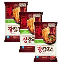 풀무원 강원도식 장칼국수 [2인분(439g)x3봉] 얼큰한국물 쫄깃함 진한국물 존맛탱 한끼대용, 14세트