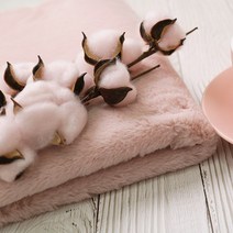 털원단 페이크퍼 에코퍼 밍크 극세사 54컬러, 베이비핑크