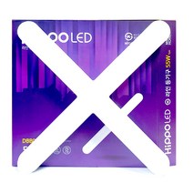 LED십자등 히포LED라인등기구 DBB055 55W 주광색 국산, 1개