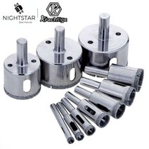 홀쏘 항아리 구멍 뚫기 드릴 Krachtige 다이아몬드 코팅 코어 타일 대리석 유리 세라믹 10, 한개옵션0