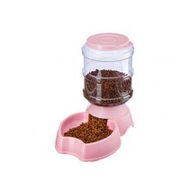 3.8L 자동 애완 동물 먹이 개 고양이 마시는 그릇 대용량 물 홀더 용품, 15 Pink Apple Food