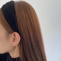 넓은 면 밴드 골지 니트 머리띠 헤어밴드