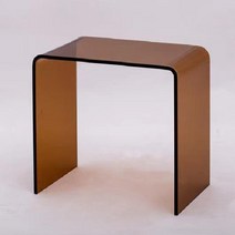 투명테이블 아크릴테이블 카페 인테리어 탁자 투명 라운지, C W195xL300xH225mm 호박색