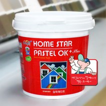 홈스타파스텔 반광 1L 방문가구페인트 실크벽지 몰딩페인트, 노랑