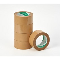 50mm x 40m 크라프트 박스테이프 종이박스테이프, 5개