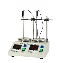 자석 핫 플레이트 가열 마그네틱 교반기 2단 히팅기, HJ-2A 온도 디지털 교반기