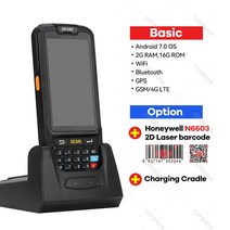 카드 포스기 POs 이지체크 단말기 신화포 4G 안드로이드 PDA POS 휴대용 단말기 재고 Honeywell 1D 2D QR, 10 2D N6603 Charger_03 UK