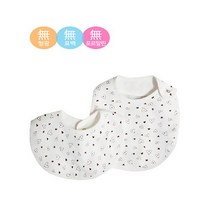 소중한 내아이를 위한 100%국내산순면 소재!! 오가닉 핸드메이드 유아 턱받이 Made in Korea, 북극곰, B타입