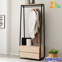 ForU42 지후 이동식 행거 2단 공간활용 일반형행거 옷걸이행거 헹거, 상세페이지 참조