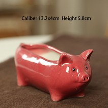 정원 귀여운 돼지 꽃 냄비 즙이 많은 액세서리 만화 동물 세라믹 홈 오피스 장식 Maceteros decorativos, [03] C167-3