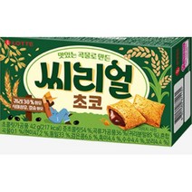 칠성 스낵바 회사간식 탕비실간식 맛있는 곡물로 만든 롯데 씨리얼 초코 간식박스 과자세트 대용량과자 42G 5개, 4세트