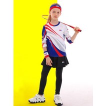 애슬래저 탁구복 테니스 스커트 키즈 세트 주니어 어린이 운동복