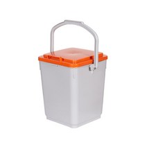 HDPE 음식물쓰레기통 PCS-25(25L) 음식물쓰레기수거함, 주황