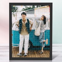 푸아이 주문제작 퍼즐 전문 맞춤 직소퍼즐 원목액자포함 DIY 300 520 1000 1300피스 연인 가족 연예인 사진 PT01, 1300조각(해체형), 조합형퍼즐, 화이트