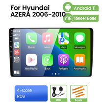 현대 그랜저 그랜져 내비게이션 안드로이드 tg 2005-2011 4g wifi 카플레이 gps 멀티미디어 자동차 차량 올인원 네비게이션 매립형, 1g 16g