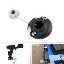 나일론 카약 스타 마운트 베이스 풍선 pvc 보트 바다 낚싯대 홀더 마운트 베이스 태클 키트 액세서리, 1개, 1 PC