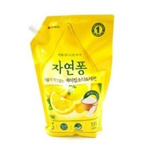 LG생활건강 자연퐁 기름기걱정없는 베이킹소다&레몬 주방세제 리필 1.4L, 1400ml, 20개
