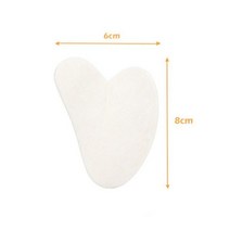 로즈 쿼츠 페이스 마 구아 샤 스크레이퍼 천연 옥 스톤 스킨 케어 바디 페이셜 넥 백 뷰티 헬스 아이 스파 리프팅 도구, White Heart_CN