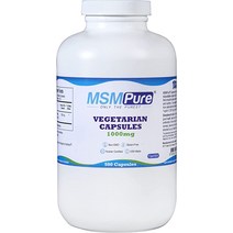 Kala Health MSMPure 초초 500개 식물성 유황 크리스탈로 제작 99.99% 근거리 MSM 초당 1000mg 미국 제조, [03] 오백