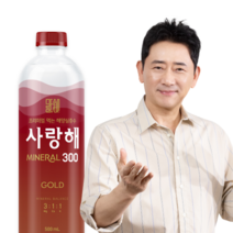 안전한 생수 미네랄워터 경도300 해양심층수 사랑해 골드 40개 500ml