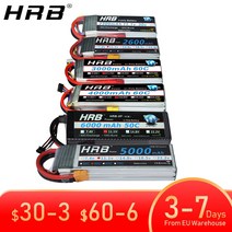 버스부품 레이튜닝 활대링크 에어크리너 배터리 부품, 2s 2600mah 30c EC2