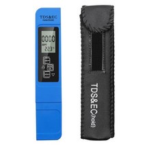 EC측정기 휴대용 물 TDS 미터 펜 EC 전도도 시험기 식수 비료 농도를위한 수질 모니터, Blue Not Backlight