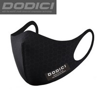 도디치 KC인증 원적외선 비말 차단 반영구 마스크, 블랙 L, 1개