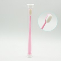 치면착색제 교정용왁스 치과용 고리 유아 아기치실 1pc 초박형 슈퍼 소프트 칫솔 백만 나노 소프트 강모 칫솔 친환경 치아 관리 브러시 구강 청소 구강 관리, 02 핑크 플래트, 1개