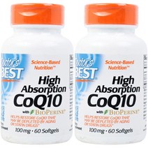 닥터스베스트 하이 앱솔션 CoQ10 100mg 소프트젤, 60개입, 2개