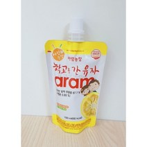 아람농장 학교로 간 어린이 유아 유자 즙 음료 40팩, 건강즙