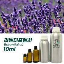 100% PURE 천연 허브 효능 효과 아로마 원액 에센셜 오일 -10ml 모음, 라벤더프렌치10ml