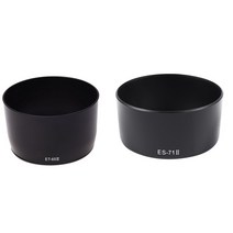 캐논 EOS EF 50mm F / 1.4 USM 렌즈 (ES-71II 대체) & EF 85의 경우 2 배 전용 Bayonet 렌즈 후드 (EF 85), 하나, 검정