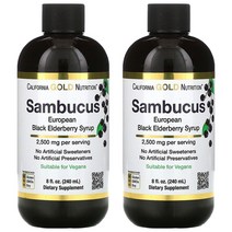 캘리포니아 골드 뉴트리션(CGN) 삼부커스 블랙 엘더베리 시럽 240ml X 2통