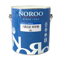 노루페인트 외부용 수성페인트 4L, 화이트, 1개