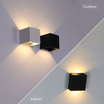 방폭등 LED 내압 산업용 조명 6W 10W 실내 침실 및 베란다 또는 야외 정원 등에 사용 IP65 방수 침대 머리맡 벽에 거치 장식 램프 알루미늄 소재, [04] White  Indoor