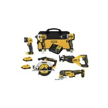 디월트 DCK648D220V MAX XR Li-Ion 6공구 콤보 키트(2개) 배트 뉴