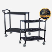 더바른유통 서빙 카트 프리미엄 네츄럴오크 2단중 서빙카트 2단 업소용 서빙카트 저소음 서빙카트, 프리미엄 네츄럴오크 2단중 1개